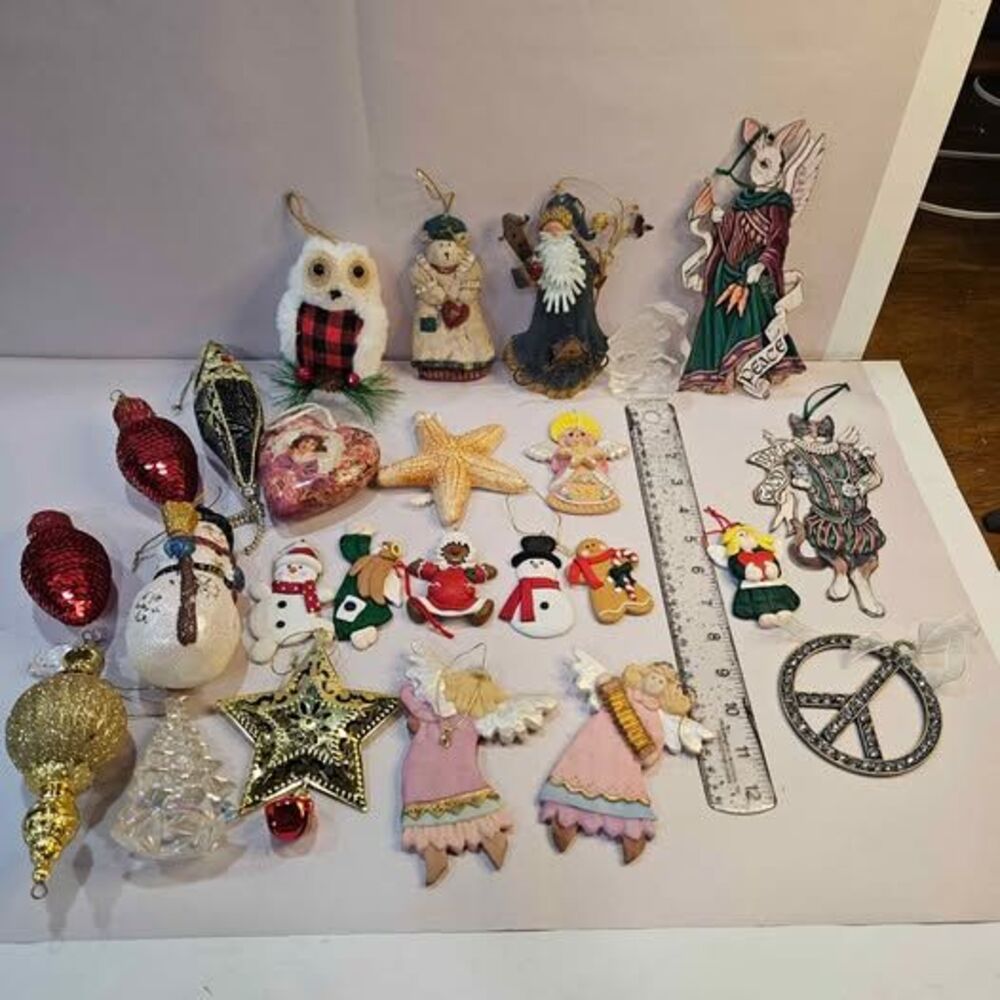 Mixed Lot of Assorted Christmas Ornaments
